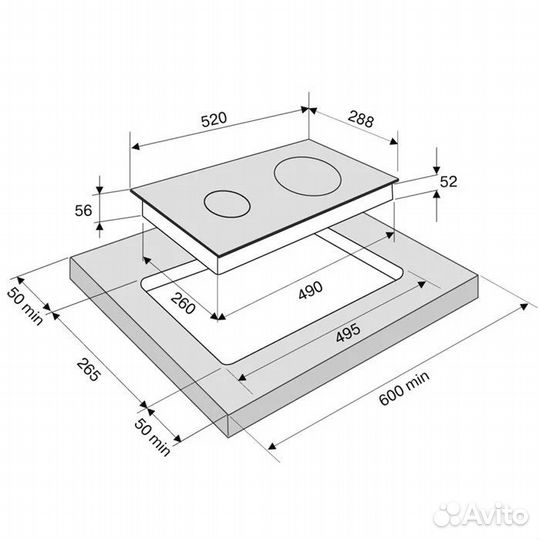 Варочная панель Krona remo 30 bl (индукция)