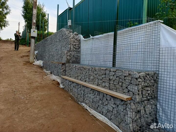 Сварные габионы колонна 100*50мм склад