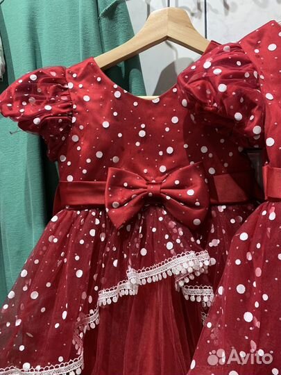 Платья нарядное для двойни