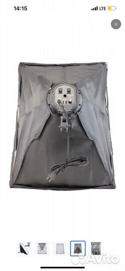 Софтбокс 50х70 см с держателем на 4 лампы