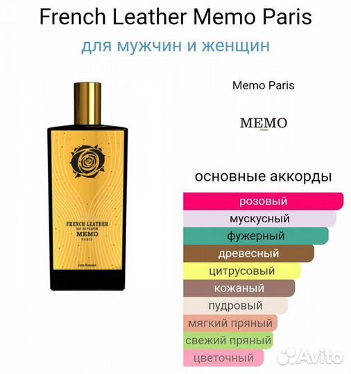 French Leather Memo Parisдля мужчин и женщин