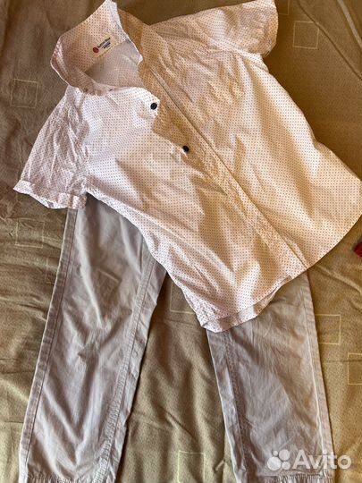 Рубашка и брюки на мальчика 110