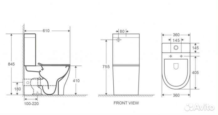 Унитаз WeltWasser WW Angerbach 001 MT-BL