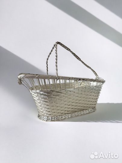 Подставка для бутылки (корзина, серебрение)