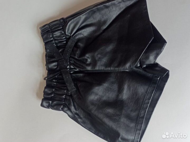 Кожаные шорты для девочки