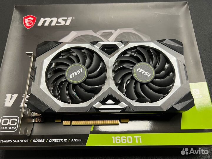 Видеокарта msi gtx 1660 ti в отличном состоянии