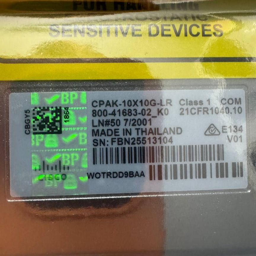 [CPAK-10X10G-LR] Трансивер Cisco Новый Cpak-10x10g-Lr