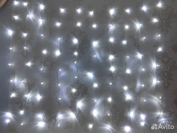 Шторка светодиодная led