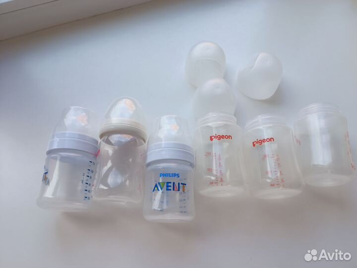 Бутылочки для кормления pigeon avent бу