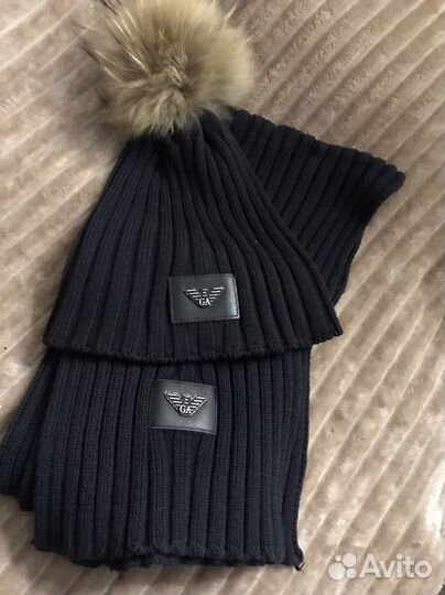 Детский комплект шапки и шарф