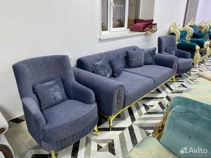 Диван и 2 кресла