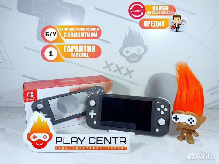 Nintendo Switch Lite 32GB Gray б/у 1мес гарантия