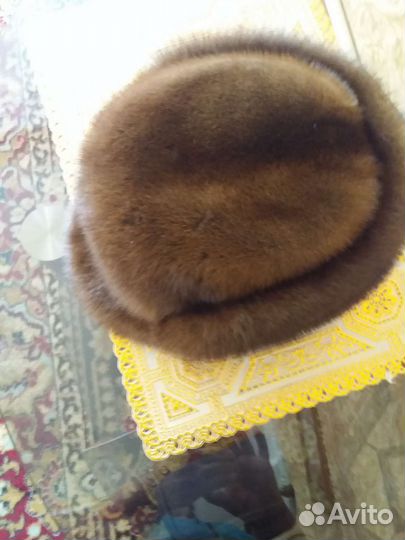 Норковая шапка мужская р54 в хорошим состоянии