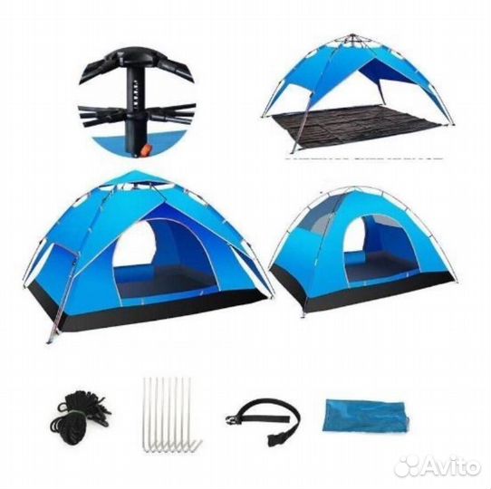 Палатка 4-х местная двухслойная, 2067