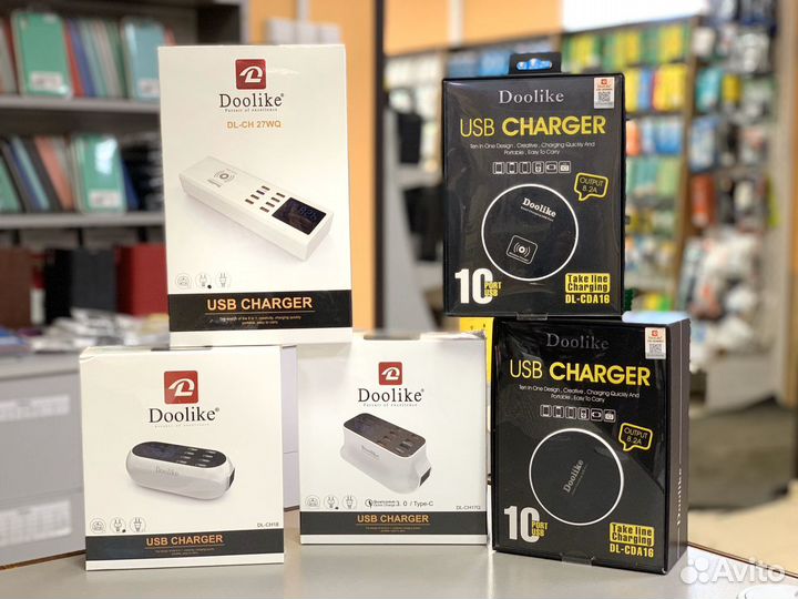 Зарядное устройство на 10 usb ports + беспроводная