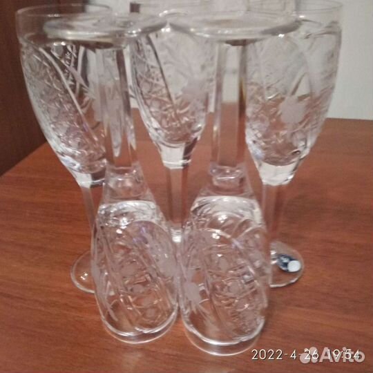 Хрустальные рюмки/бокалы для ликера СССР новые