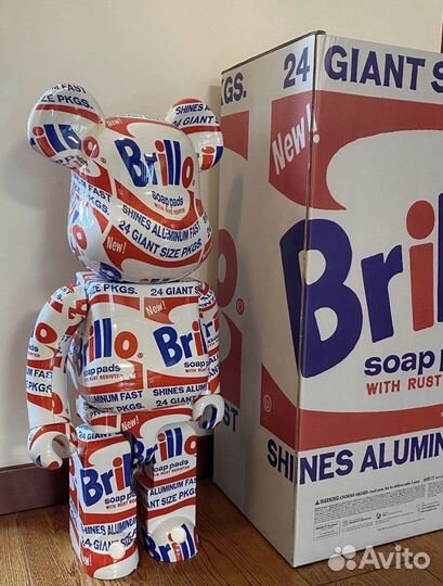 Bearbrick 100 400 1000 Andy Warhol Brillo