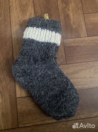 Носки ручной вязки шерстяные