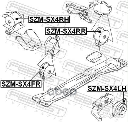 Подушка двигателя правая (suzuki SX4 RW415/RW41