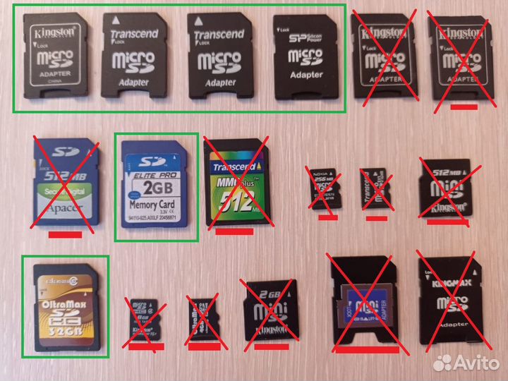 Карты памяти Micro Mini SD + Переходники