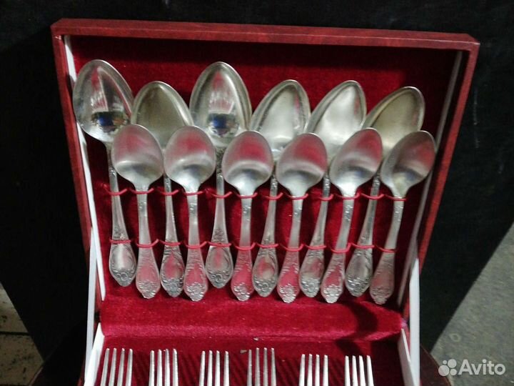Набор столовых приборов мельхиор СССР