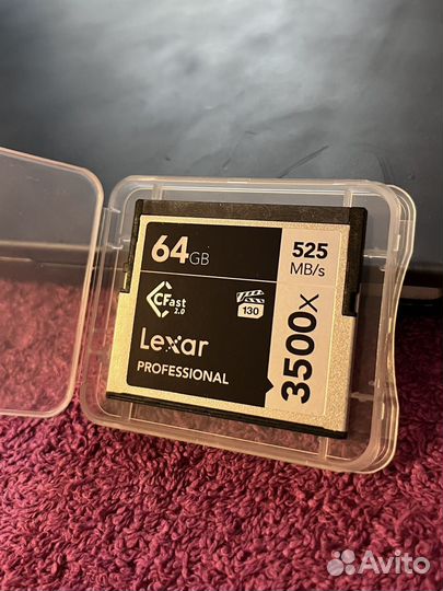 Карта памяти CFast 2.0 Lexar 3500x 64GB