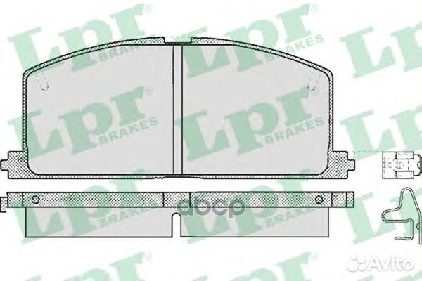 Колодки тормозные toyota camry/carina/corolla 8