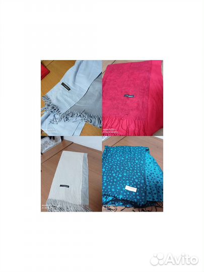 Палантин, платок, шарф кашемир, шерсть, шелк