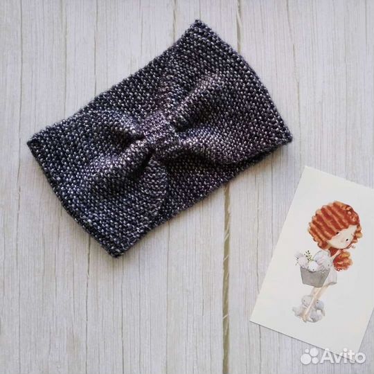 Повязки на голову. Ручная работа. Пух норки