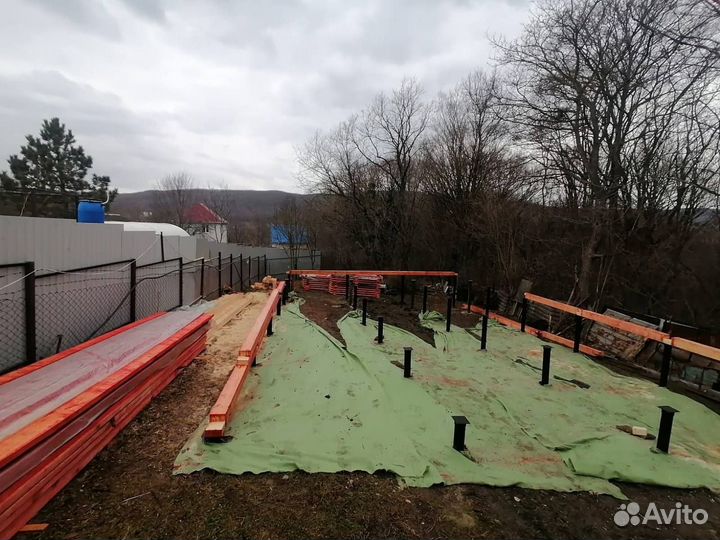 Винтовые сваи с установкой