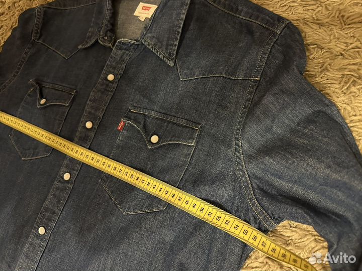 Джинсовая рубашка мужская