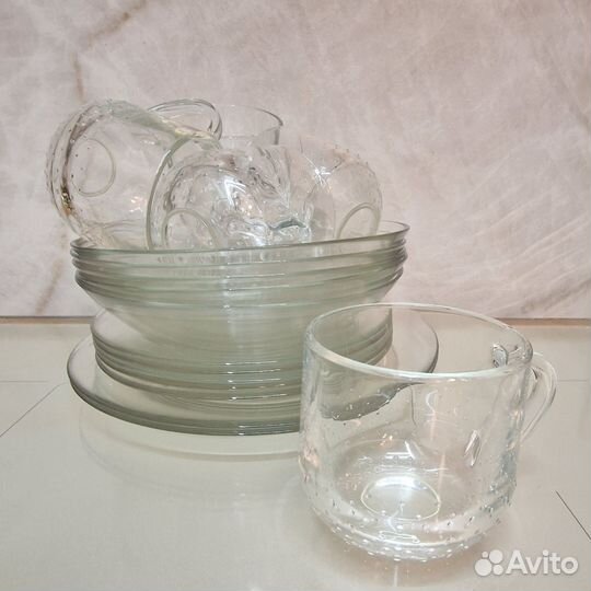 Набор прозрачной посуды