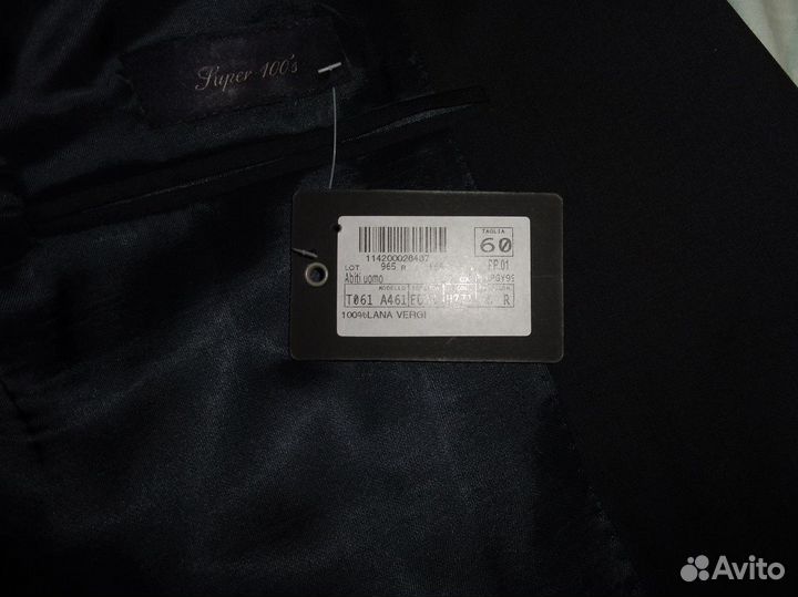 Костюм мужской новый с биркой черный