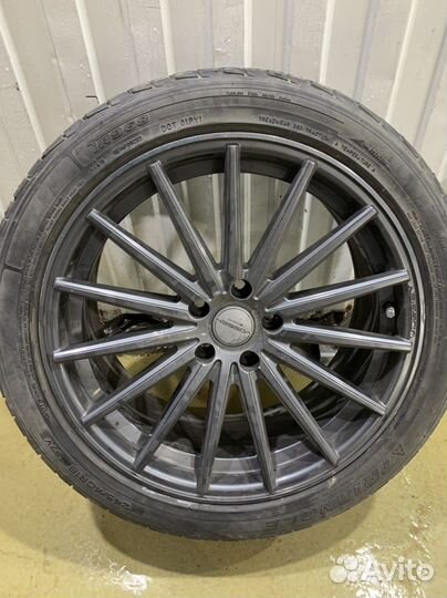 Диски литые vossen r18 с резиной triangle