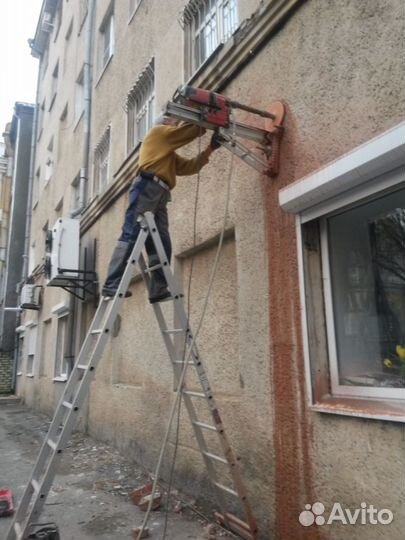 Алмазное сверление (бурение) отверстий