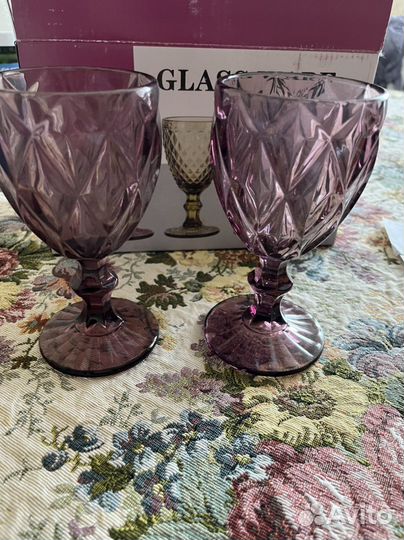 Набор бокалов 6 шт,новые