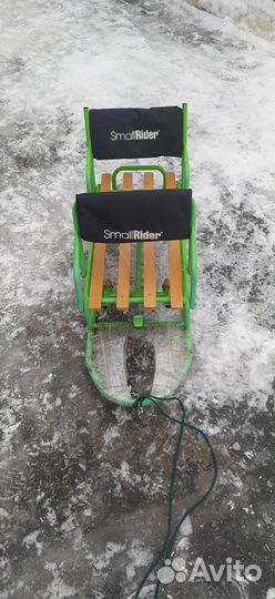 Санки для двойни с колесами