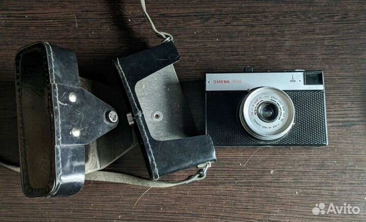 Плёночный фотоаппарат Смена 8м с дальнометром блик
