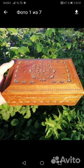 Шкатулка из дерева