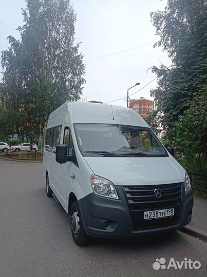 Водитель на своем микроавтобусе