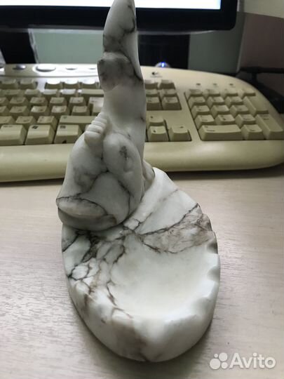 Пепельница Рыбка из натурального камня СССР