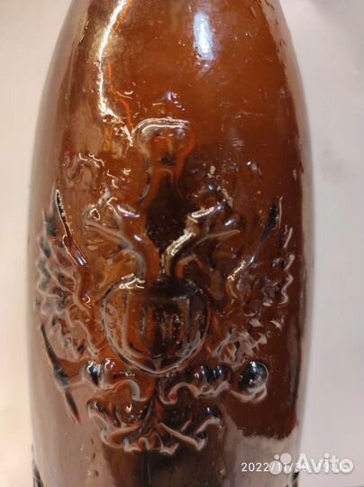 Бутылка старинная пивная Калинкин. дизайн. лофт