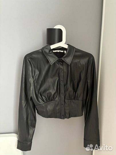 Кожаная рубашка koton