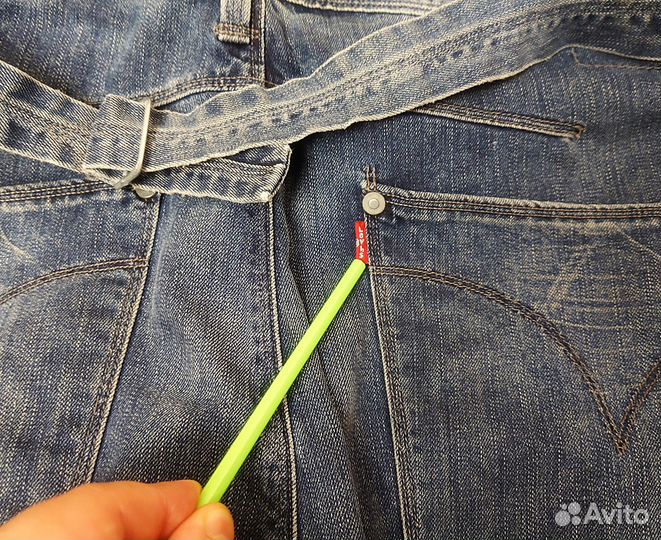 Джинсы Levis Engineered W36 L32, синие