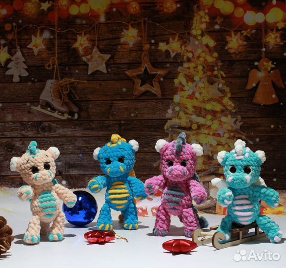 Вязаные игрушки, дракоши