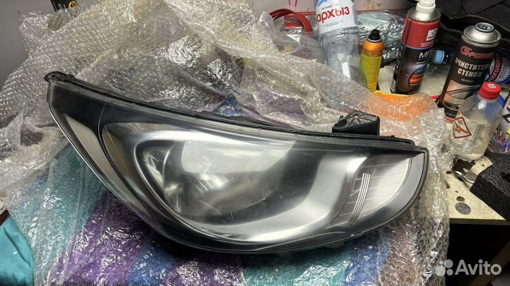 Фары на hyundai solaris 1