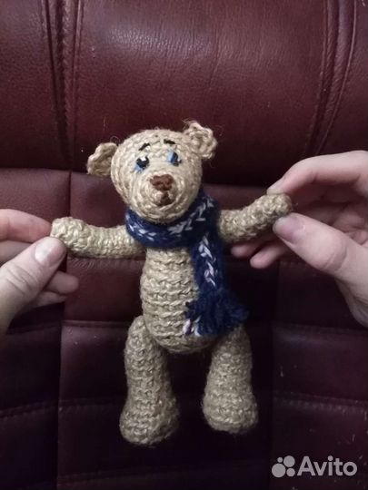 Маленький Медведь ручной работы с опилками внутри