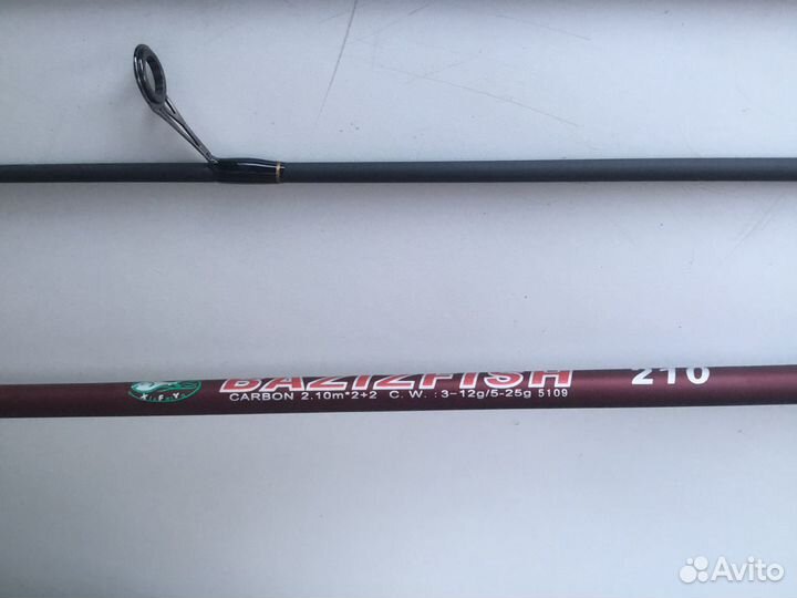 Спиннинг с двумя вершинками 3-12/5-25 грамм