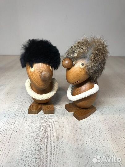 Деревянные статуэтки в скандинавском стиле