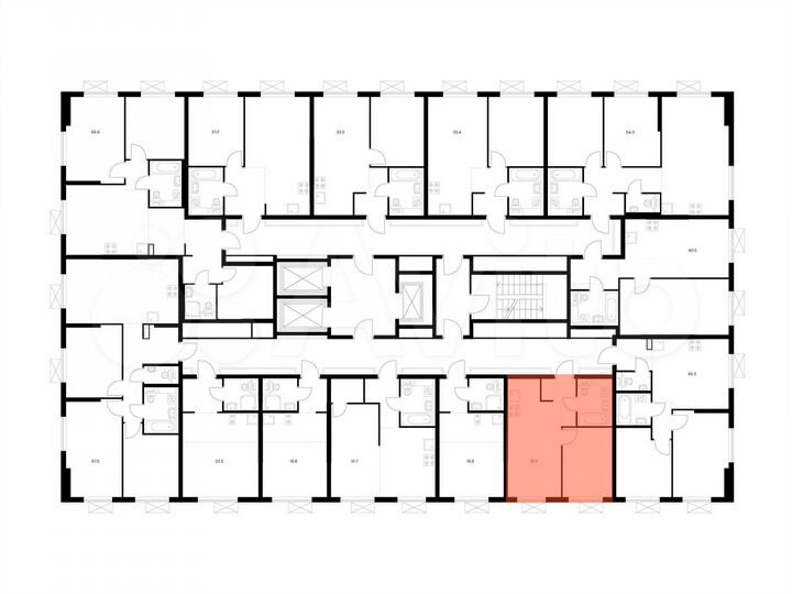 1-к. квартира, 31,7 м², 14/25 эт.